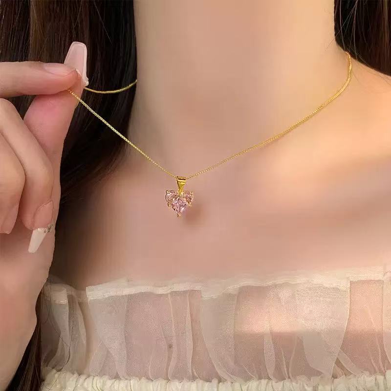 Female Sweet Clavicle Chain High Sense Valentine's Day Rings