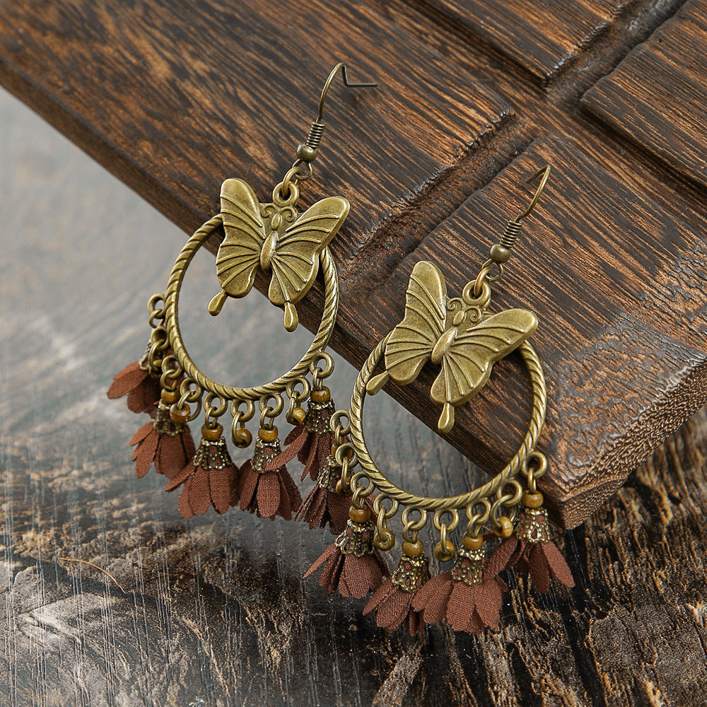 Attractive Antique Bohemian Ethnic Style Handmade Earrings