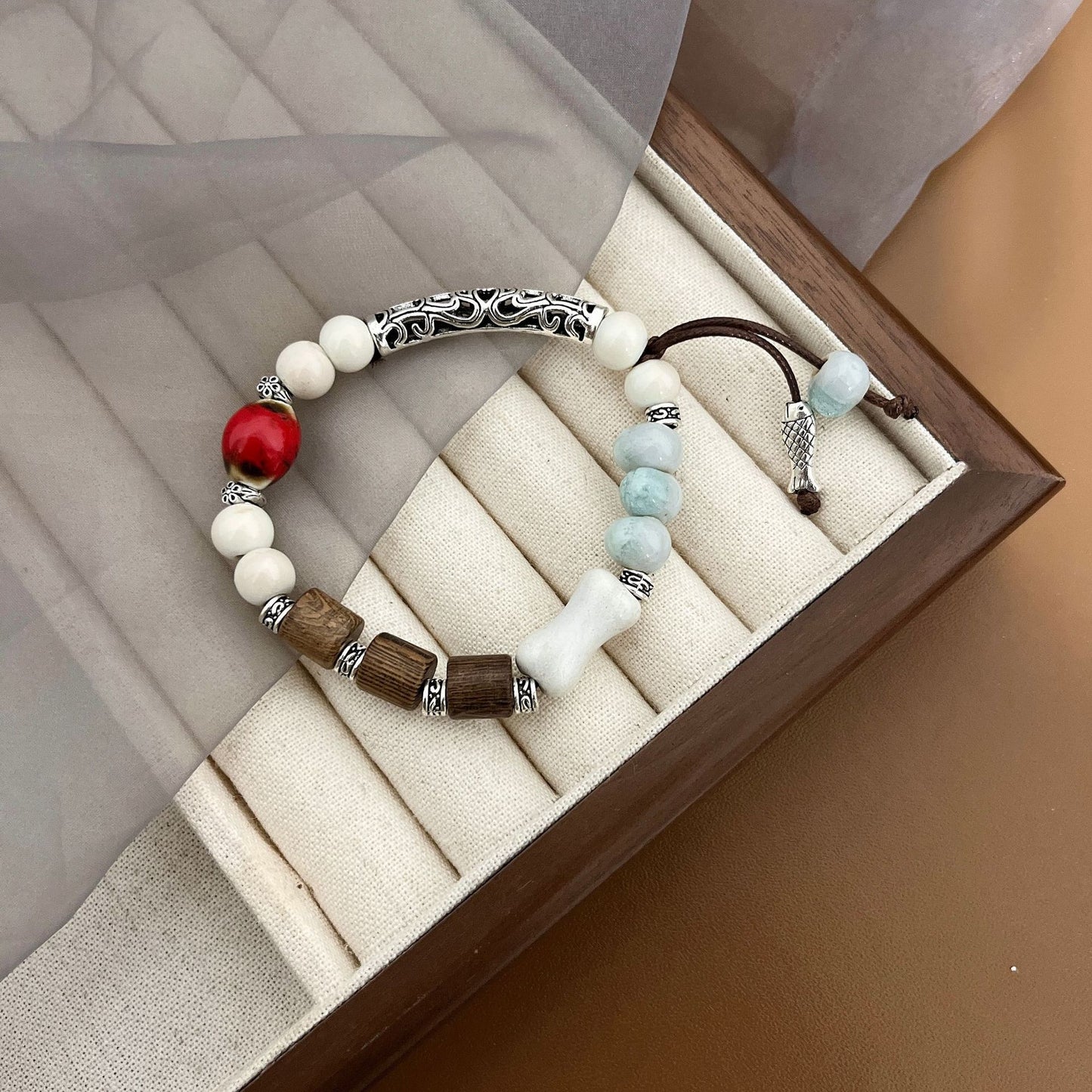 Niche Retro Chinese Beaded Handmade Stall Bracelets