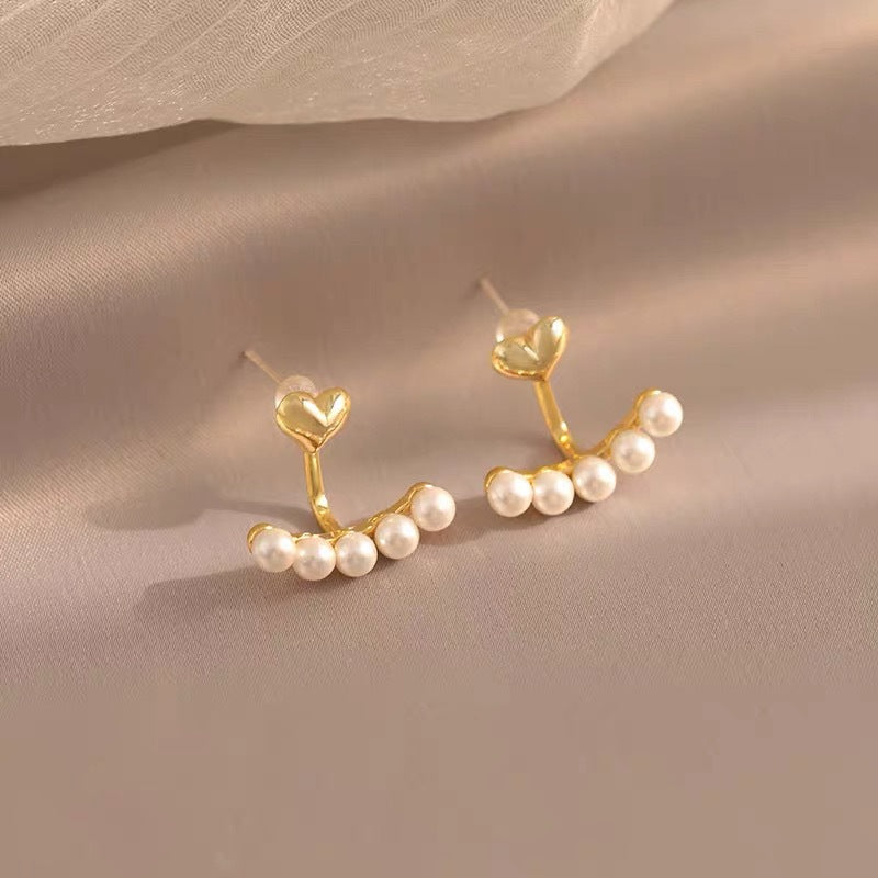 Women's Simple Fresh Pearl Flower Elegant High-grade One Style Earrings