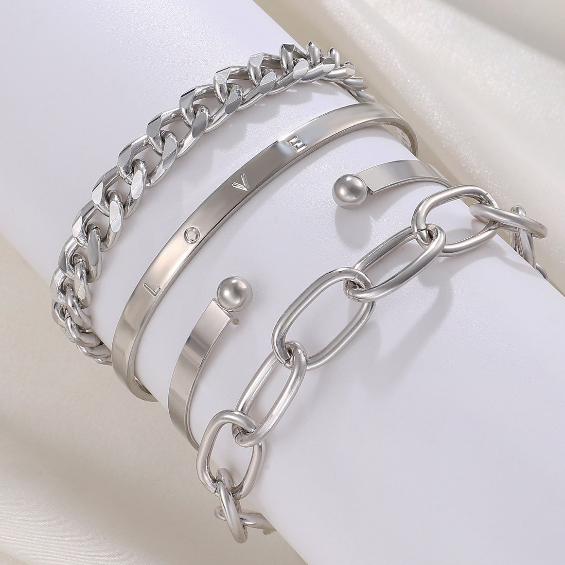 Trendy Alloy Combination Punk Hip Hop Bracelets