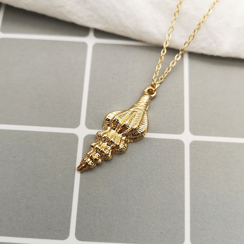 Summer Alloy Shell Exaggerated Personalized Marine Necklace