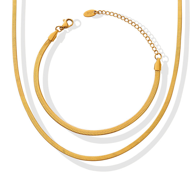Personalized Gold Snake Bones Design Hot Necklaces