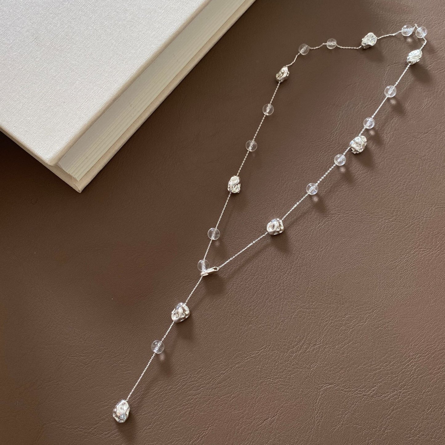 Crystal Streamer Beaded High Sense More Than Fashionable Wearing Methods Necklace