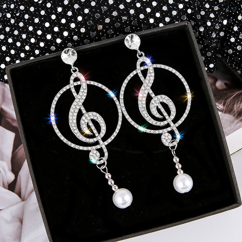 Personalized Note Eardrops Artistic Music Graceful Earrings