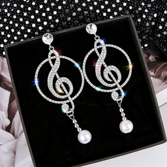 Personalized Note Eardrops Artistic Music Graceful Earrings