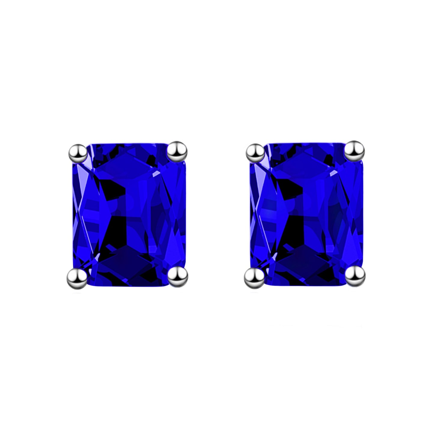 Fashion Rectangular Emerald Rose Gold Plated Rings