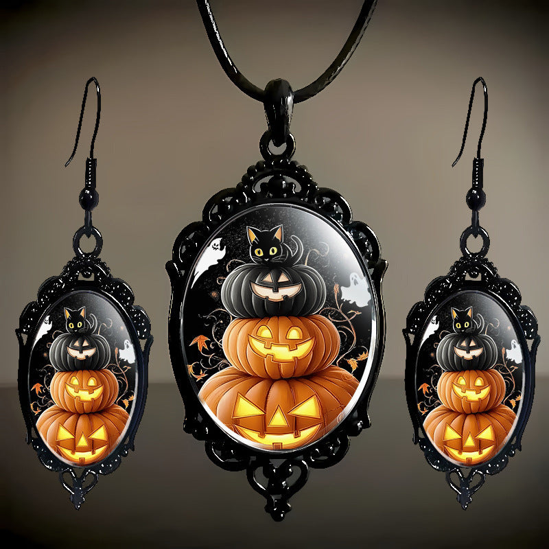 Fashion Elegant Glass Suite Romantic Gift Jewelry Set