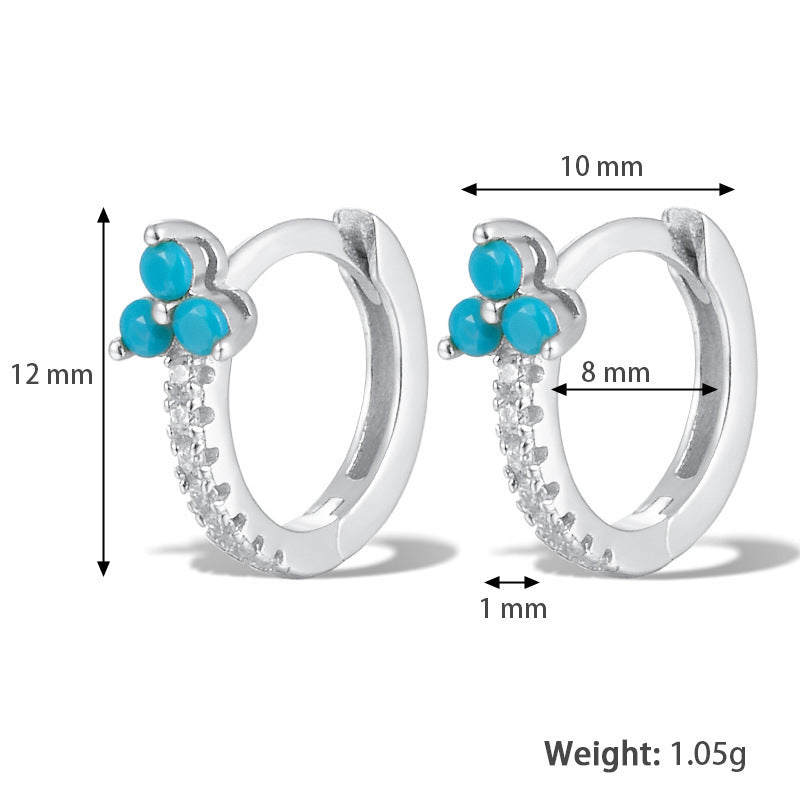 Zircon Light Luxury Advanced Design Sense Ear Clip Earrings
