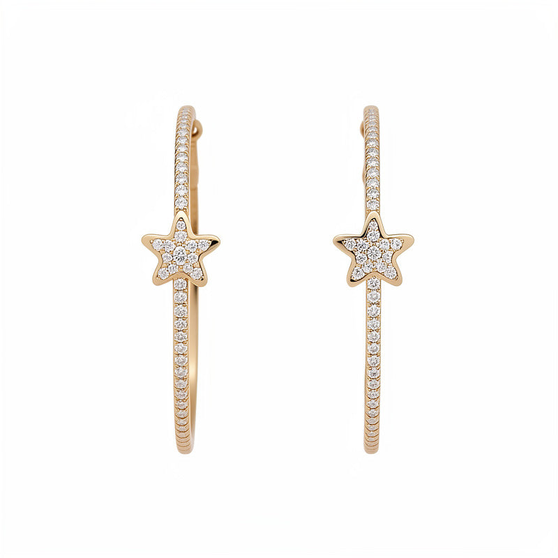 Women's Round Ear Simple Fashion Exquisite Versatile Light Earrings