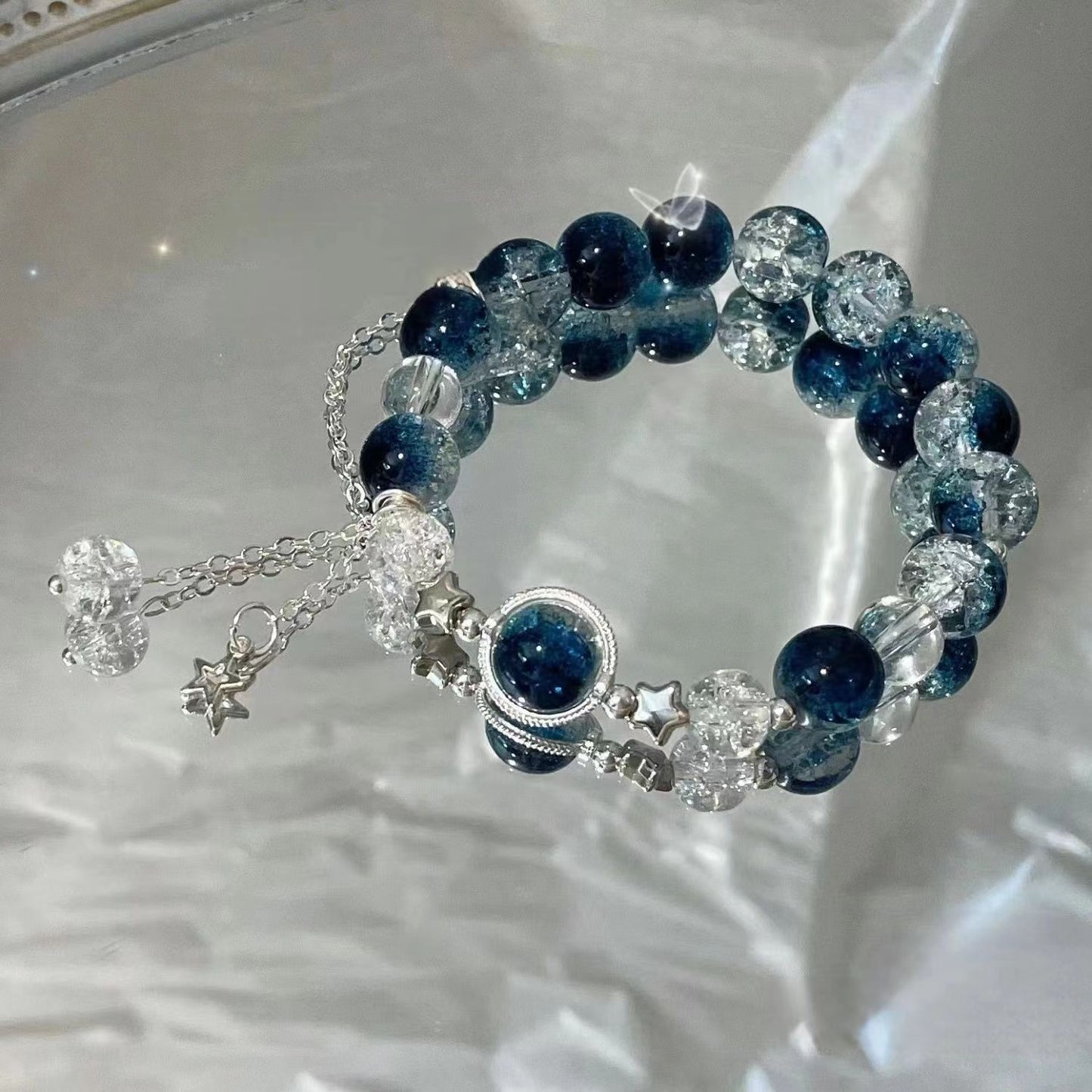 Galaxy Suspension Super Fairy Design White Bracelet