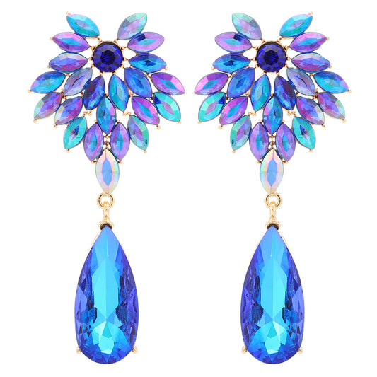Fashion Shining Rhinestone Water Drop Large Pendants