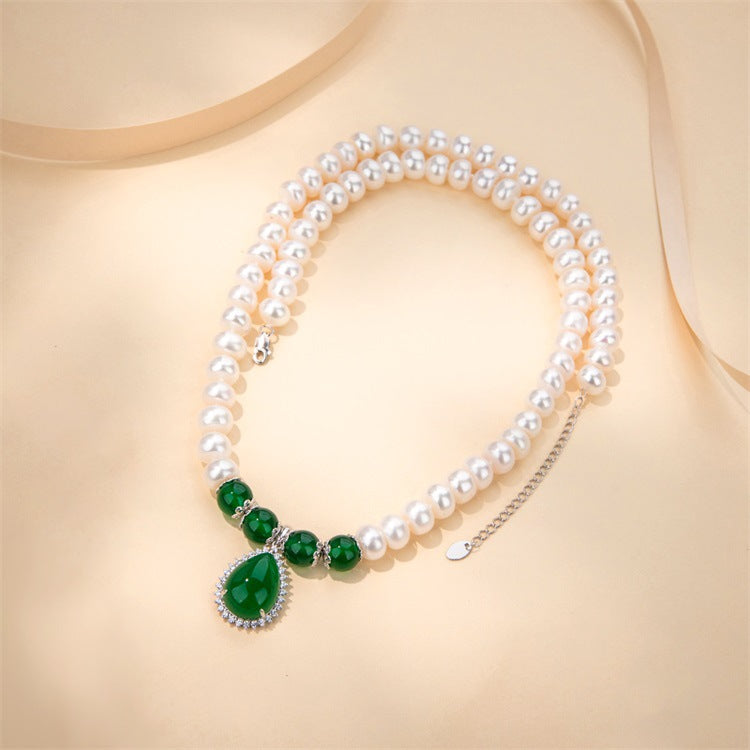 Day Gift Natural Freshwater Pearl Mother Style Birthday Necklace