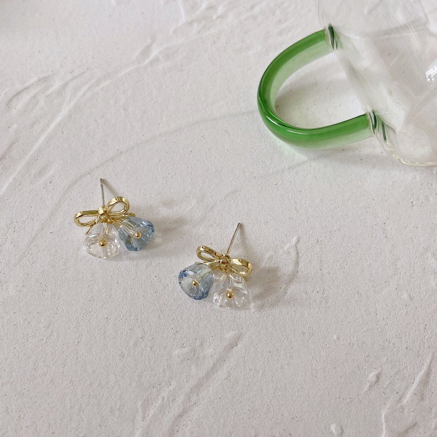 Chimes Vintage Bell Small Fresh Bow Sweet Earrings