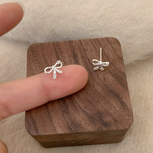 Bowknot Personalized Ballet Style Simple Female Exquisite Refined Grace Light Rings