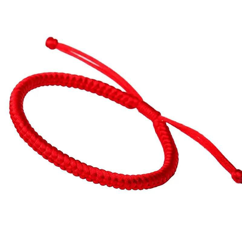 Men's Red Rope Life Woven Lady Couple Bracelets