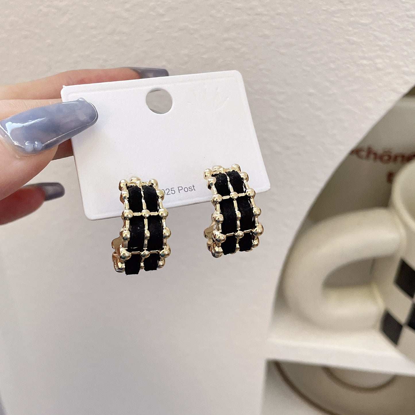 Needle Retro Style Woven Shaped Elegant Earrings