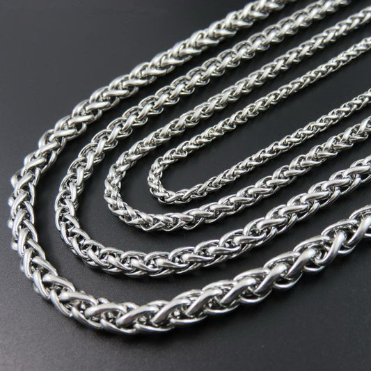 Women's & Men's Stainless Steel Keel Chain Basket Jewelry Necklaces