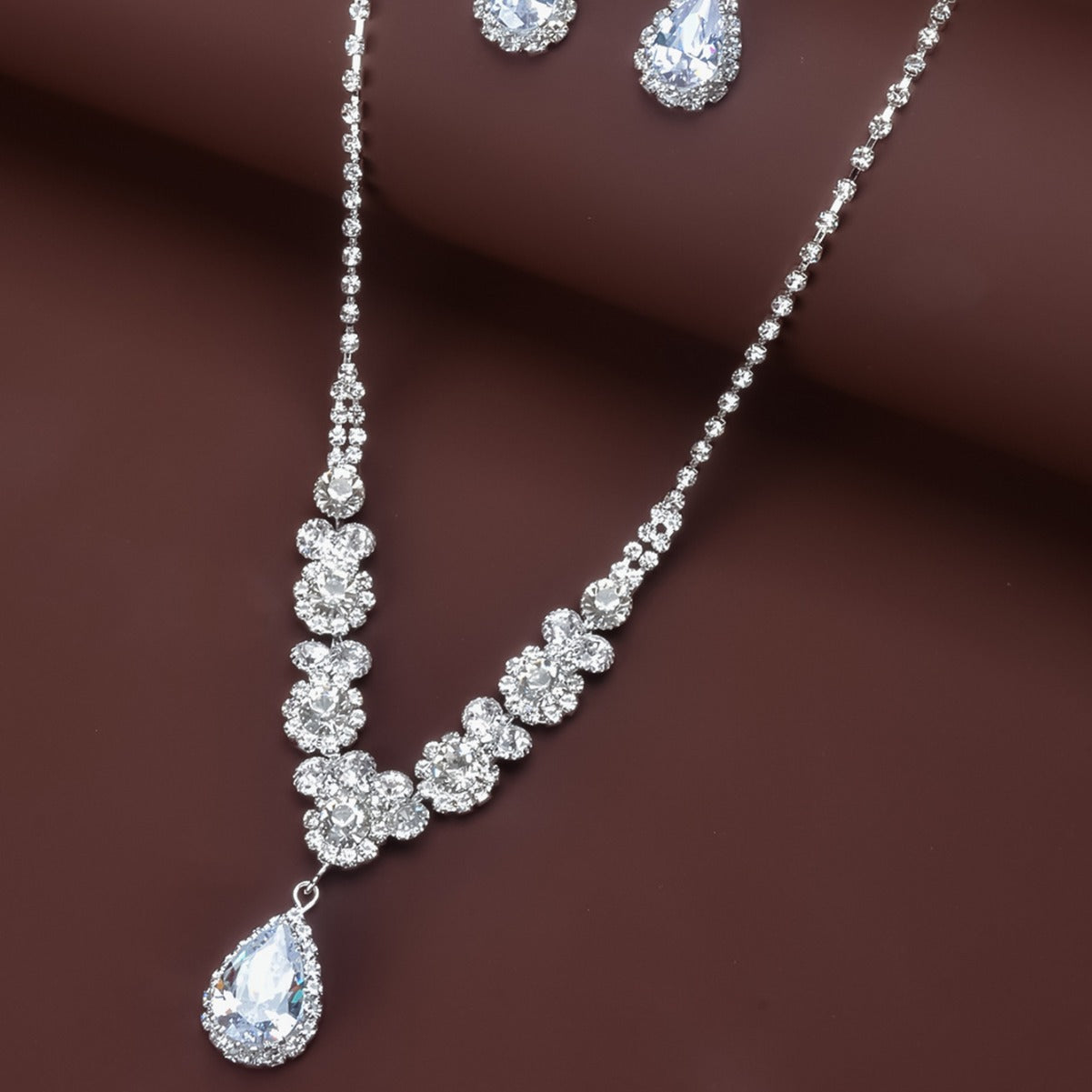 Style Rhinestone Fashion Zircon Female Water Necklaces