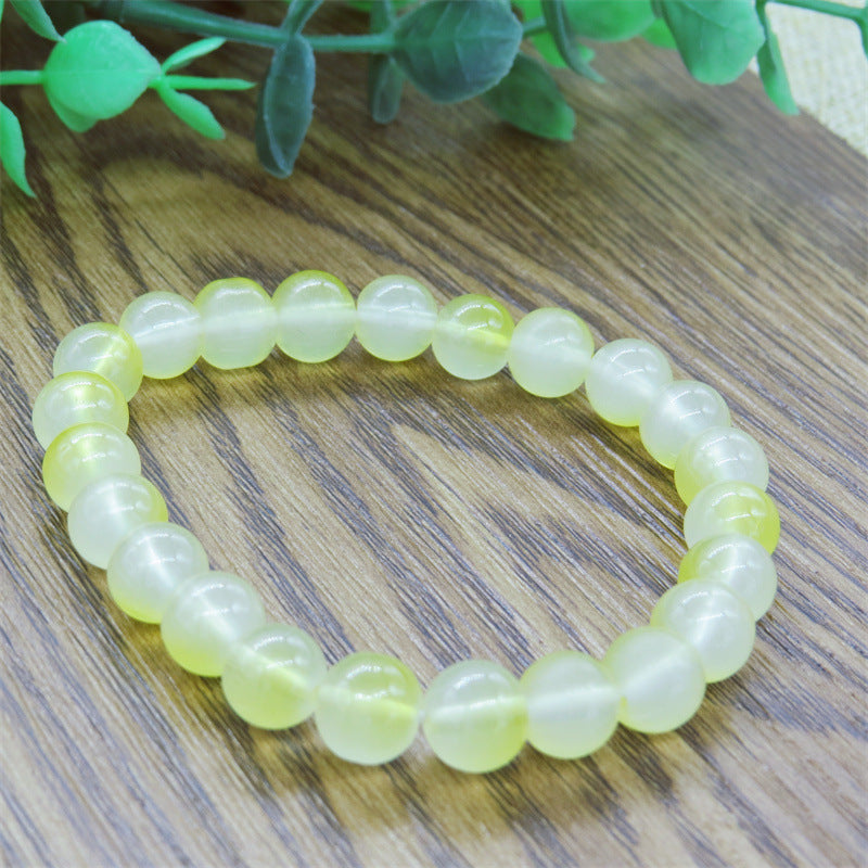 Transparent Pink White Jade Pliable Temperament Bracelets