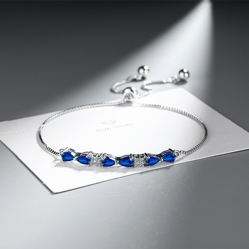 Full Diamond White Gold Plated Tennis Bracelet