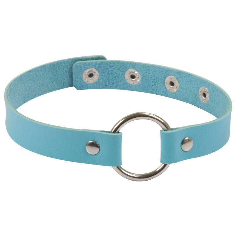Rock Street Shooting Nightclub Leather Round Necklet Collar