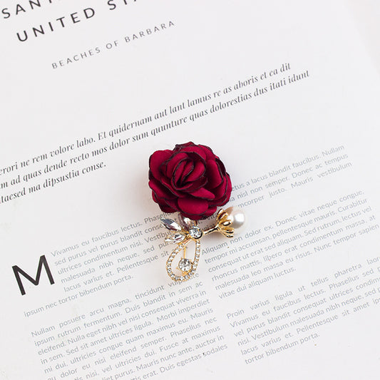 Flower Brooch Classic Style Simple Stylish Corsage Decorative Brooches