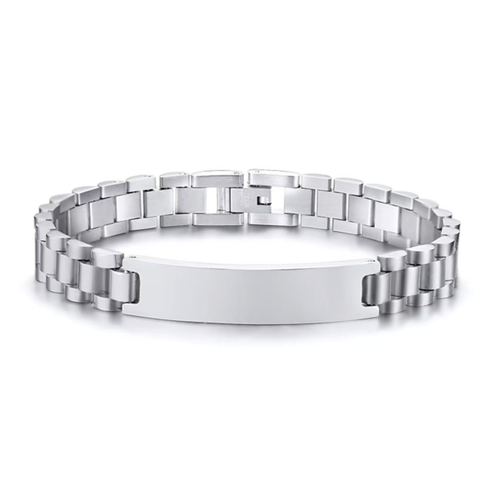 Women's & Men's Gold Plating Handmade Stainless Steel Adjustable Strap Do Not Fade Bracelets
