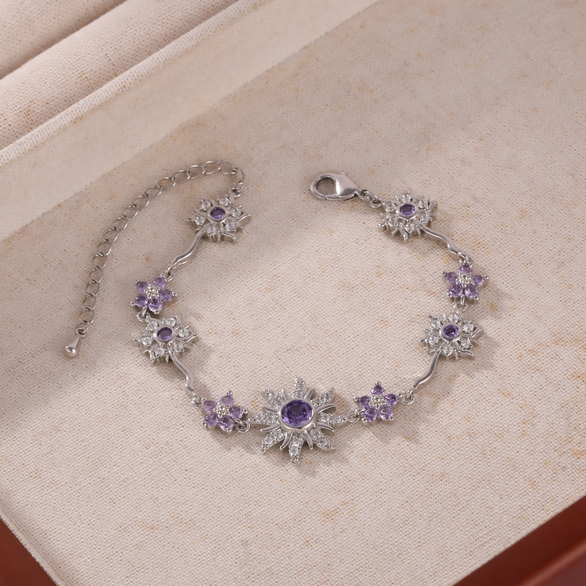 Heart Eight Awn Star Sun Zircon Female Niche Trendy Design Bracelet