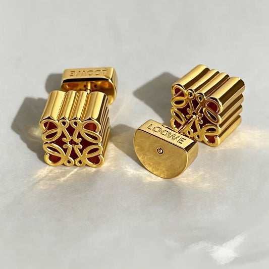 Sense Copper Hollow Three-dimensional Ear Light Luxury Minority Rings
