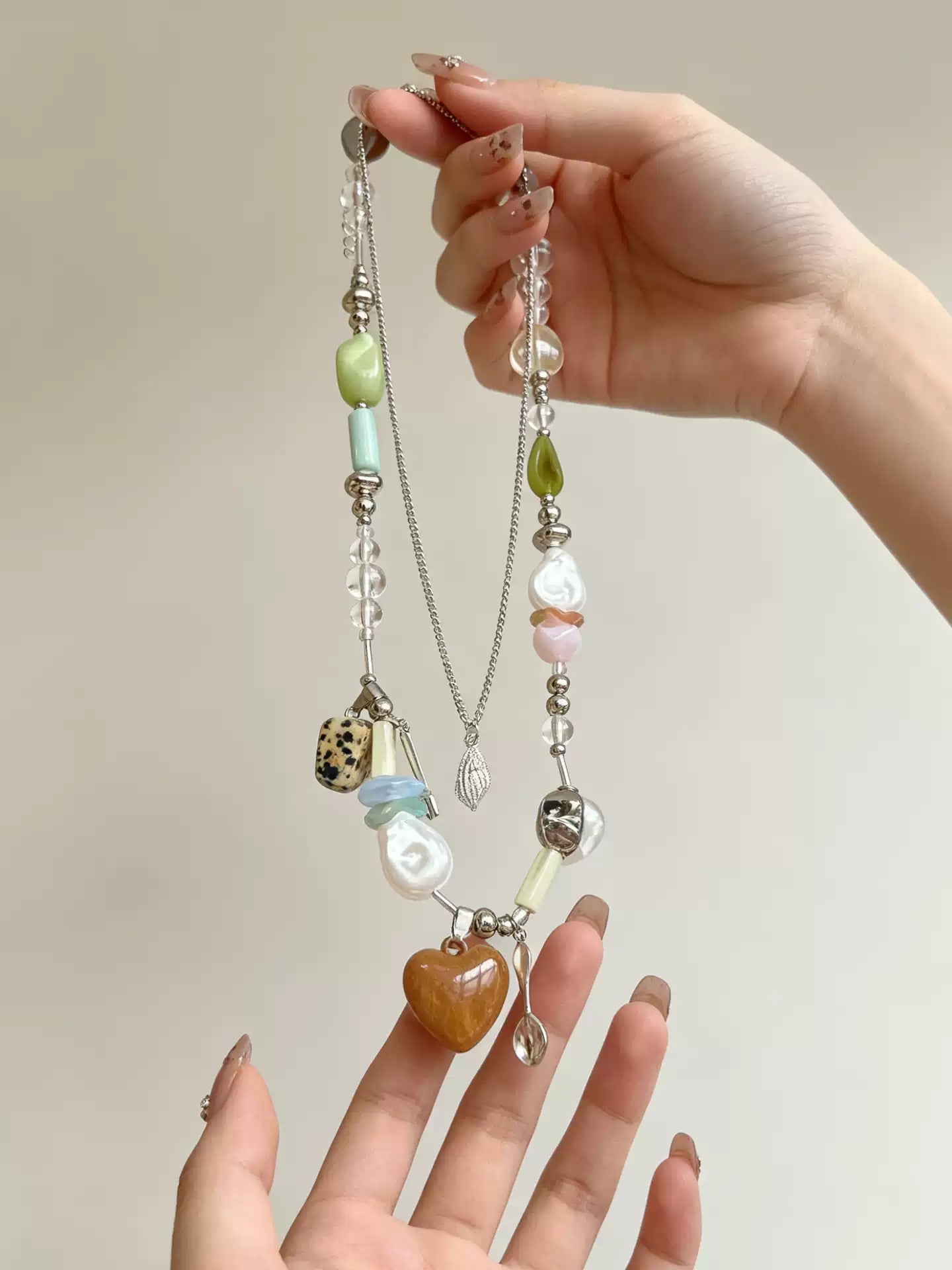 Women's Niche High Sense Twin Vacation Clavicle Chain Necklace