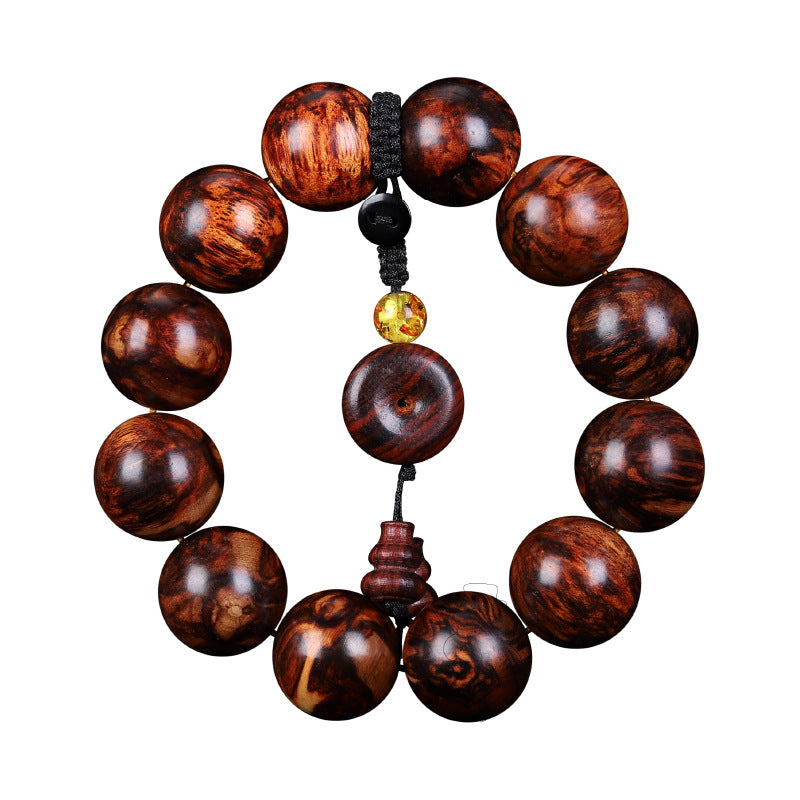 Rosewood Pterocarpus Purple Sandalwood Amber Blood Bracelet