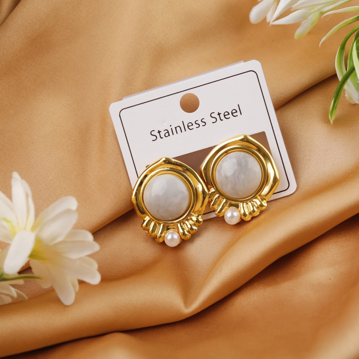 Series Exquisite Vintage Light Luxury High Class Stud Earrings