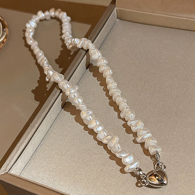 Women's Stitching Heart Clavicle Chain Light Luxury Necklaces