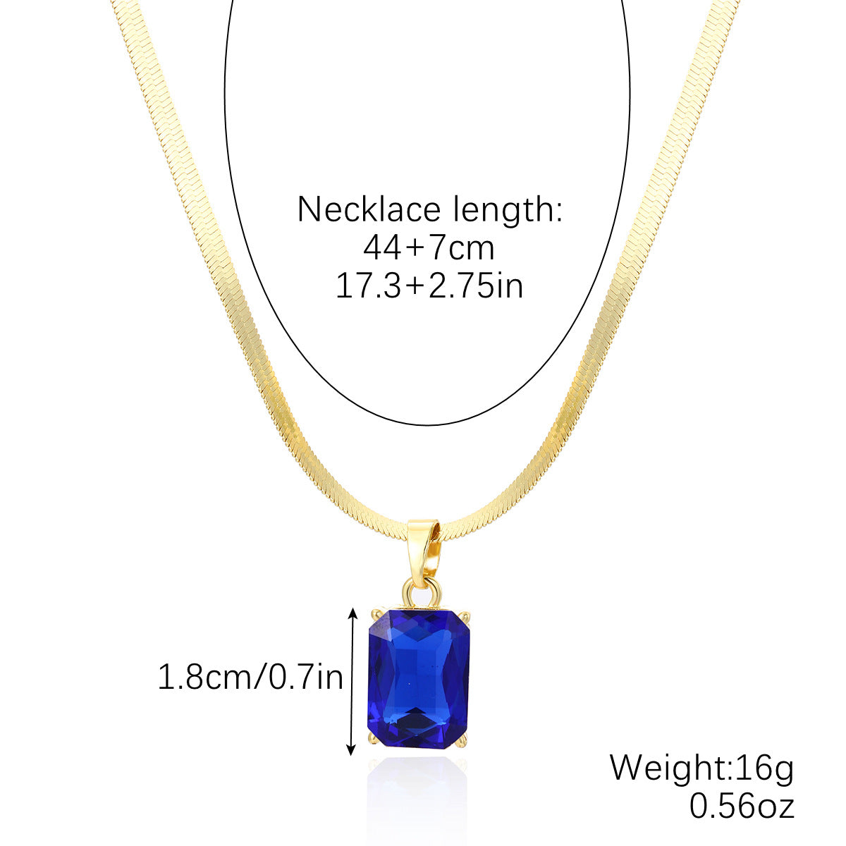 Women's Light Luxury Minority Snake Bones Chain Double Layer Twin Necklace