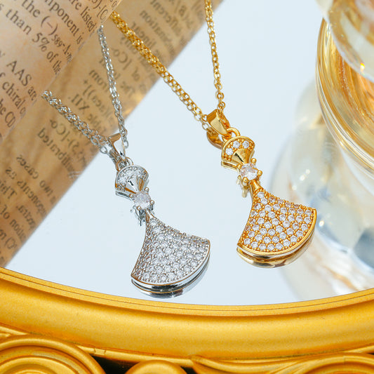 Women's Diamond Small Skirt Low Luxury Simple Pendants