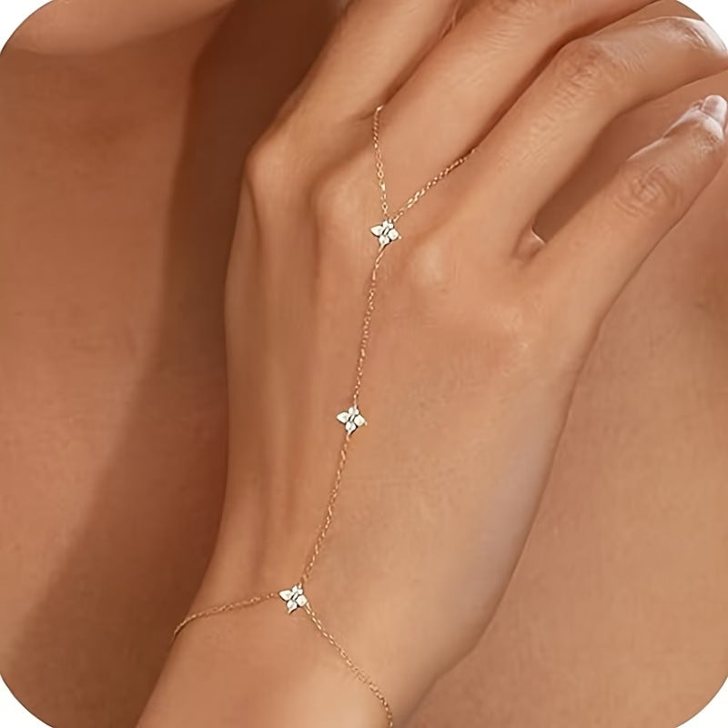 Fashion High Sense Chain Inlaid Zircon Bracelet