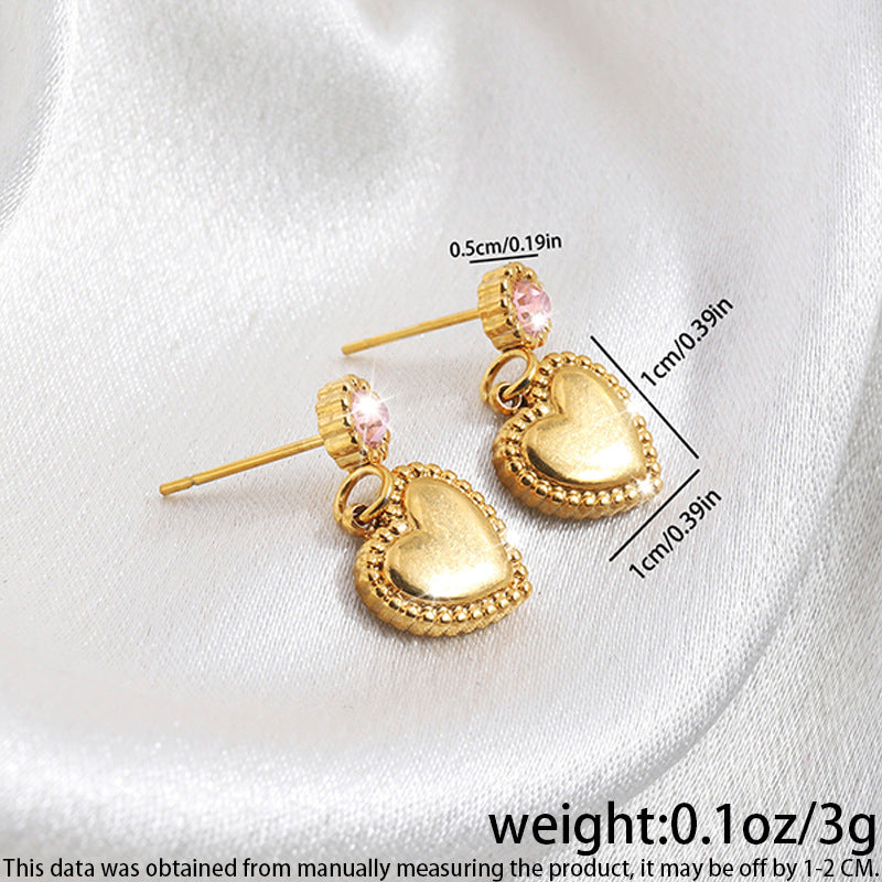 High-grade Fashionable Versatile Micro Diamond Butterfly Earrings