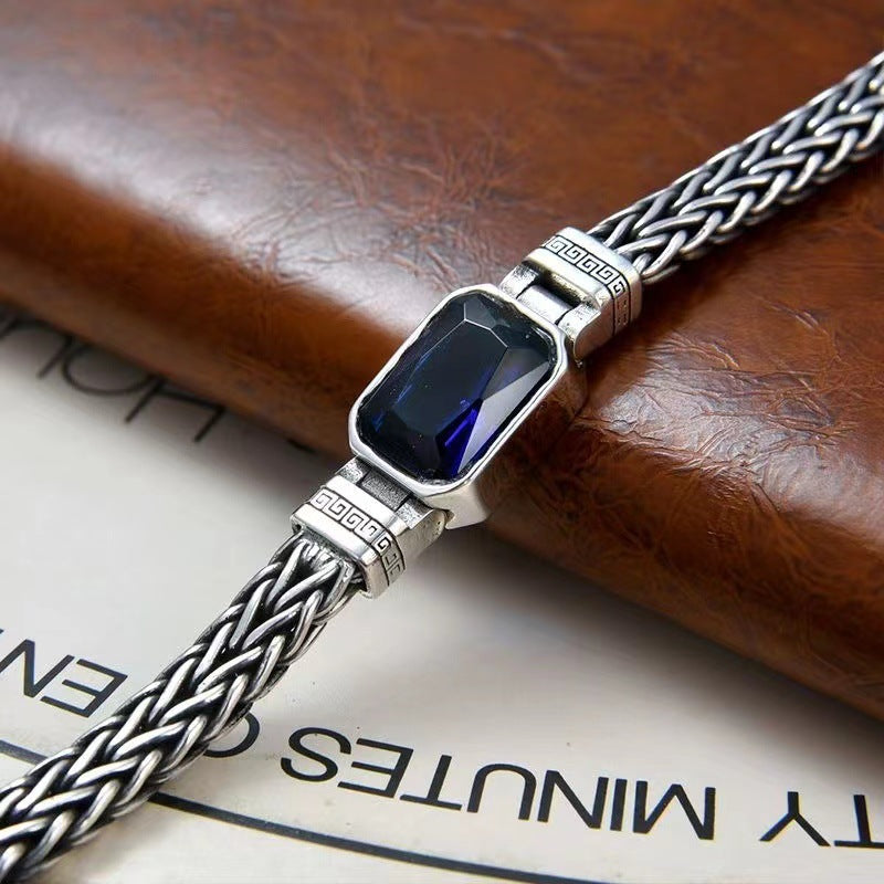 Men's Rain Hand Weaving Vintage Personalized Commemorative Bracelets