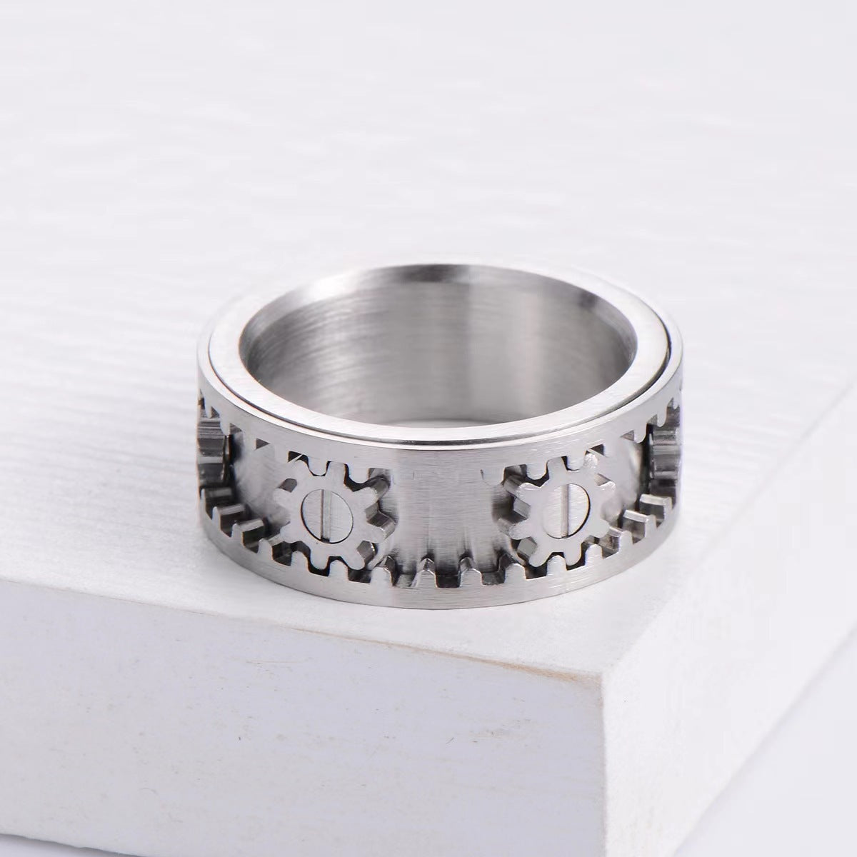 Women's & Men's Ka Creative Good Luck Comes Stainless Rings