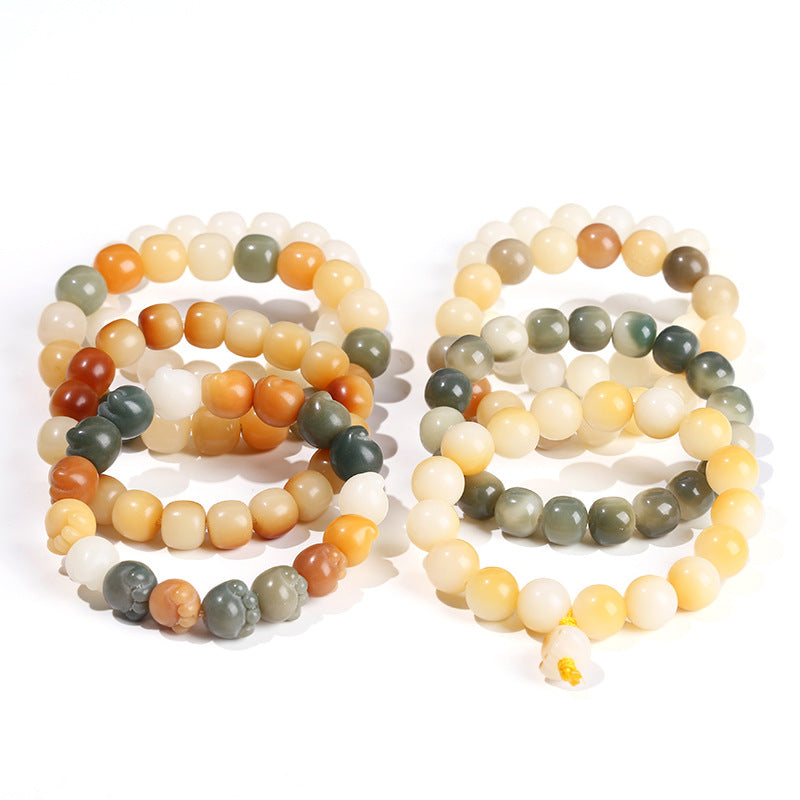 Jewelry Bodhi White Jade Bead National Bracelets