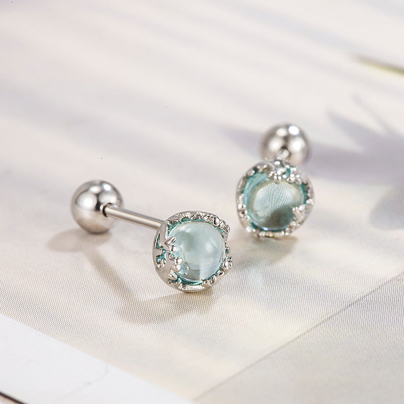 Screw Ear Bone Sleeping No Need To Take Stud Earrings