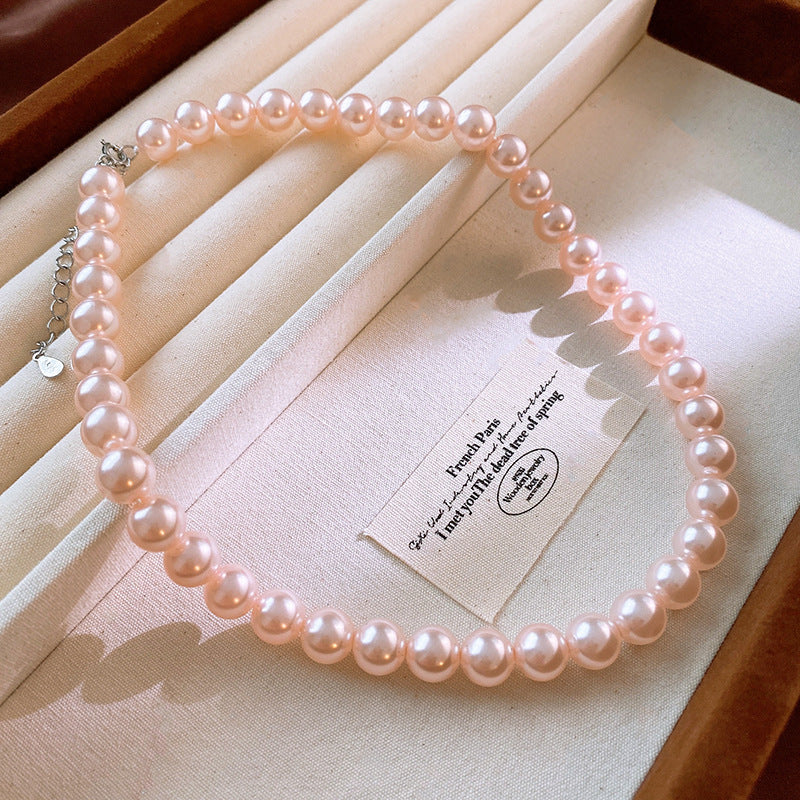 Pearl Twin Clavicle Chain Light Luxury Necklaces