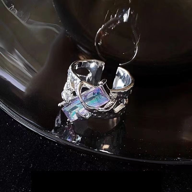 Liquid Thorn Open Ruby High-grade Index Finger Sweet Cool Rings