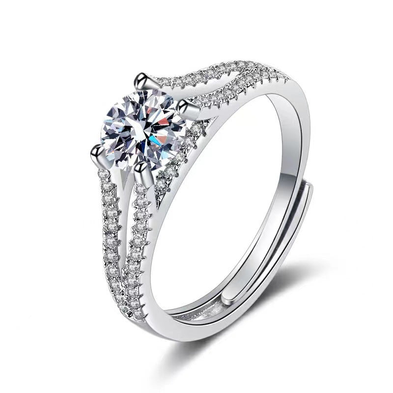 Streaming On Moissanite Female Affordable Luxury Fashion Rings