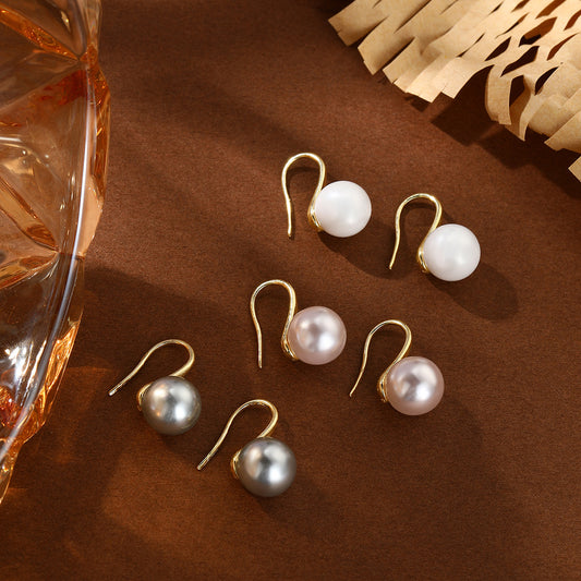 High-grade Geometric Creative Pearl Classy High Heels Simple Ear Hook