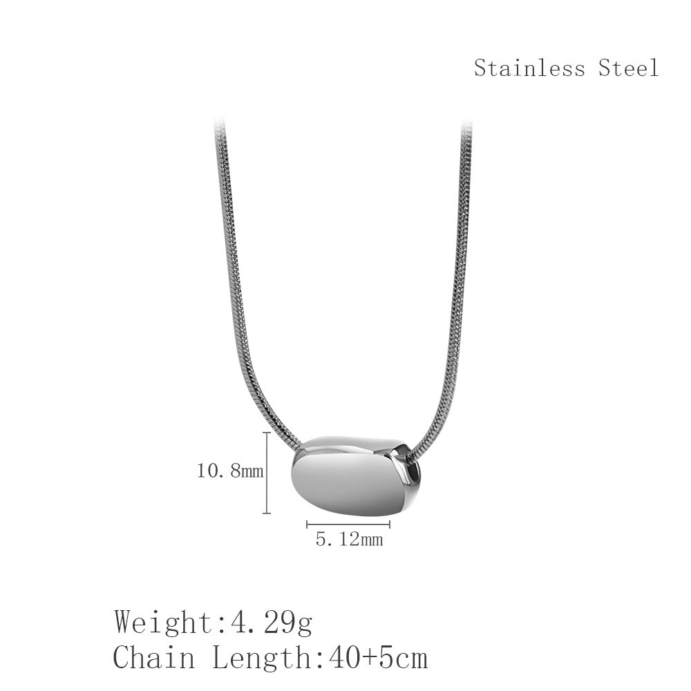 Women's Pea Jequirity Bean Snake Bone Chain Necklaces