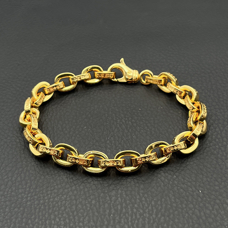 Women's & Men's Fashion Crook Vintage Sword Letter Dice Scout Bracelet