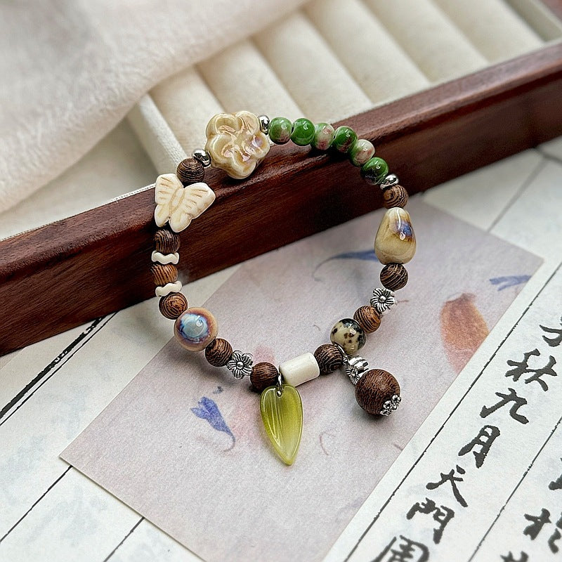 Ceramic National Style Bamboo Joint Couple Love Bracelets