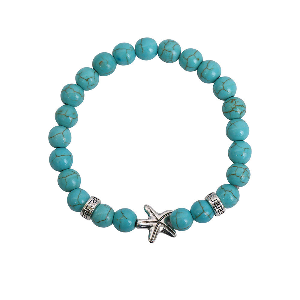 Turquoise Seahorse Starfish Turtle Owl Lucky Bracelet